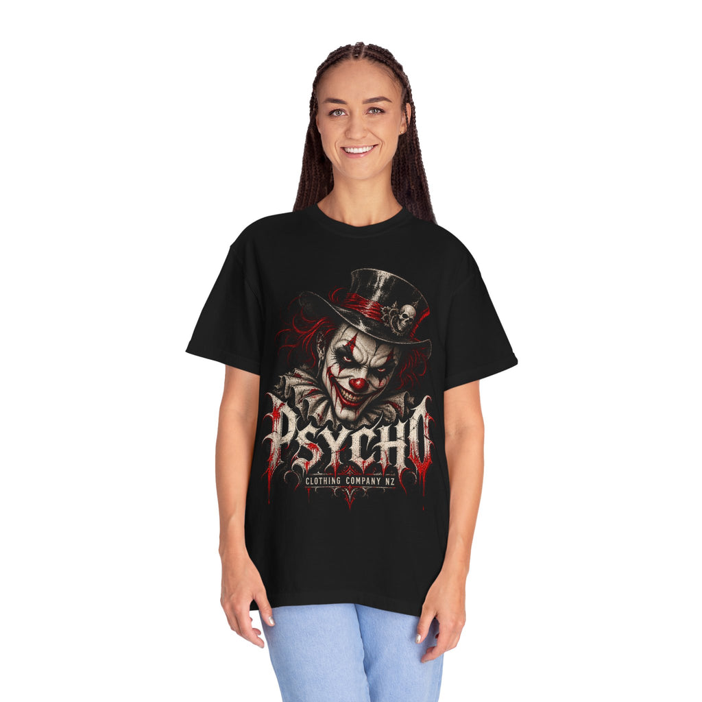 Psycho Clown Male Graphic T-Shirt — Creepy Gothic Horror Tee