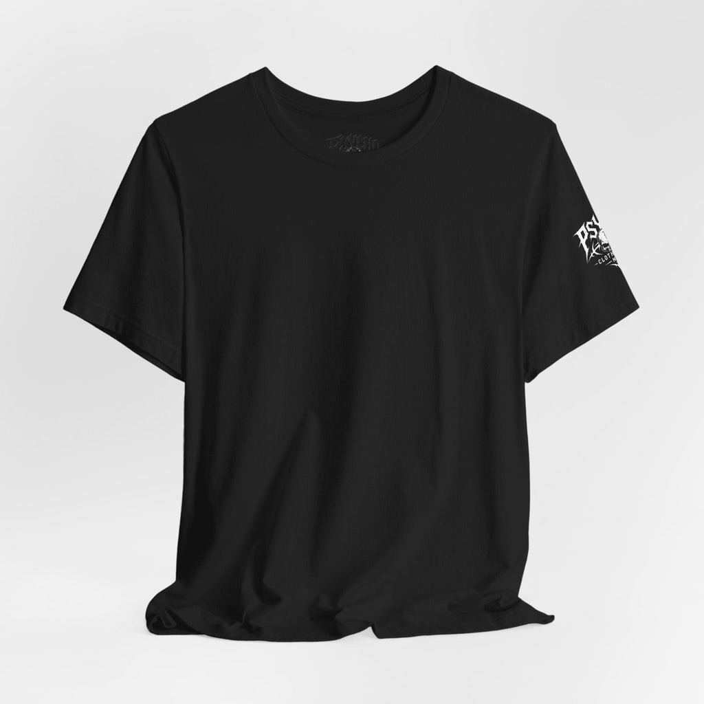 Psycho Clothing Co. Graphic Tee — Gothic Skull Logo T‑Shirt