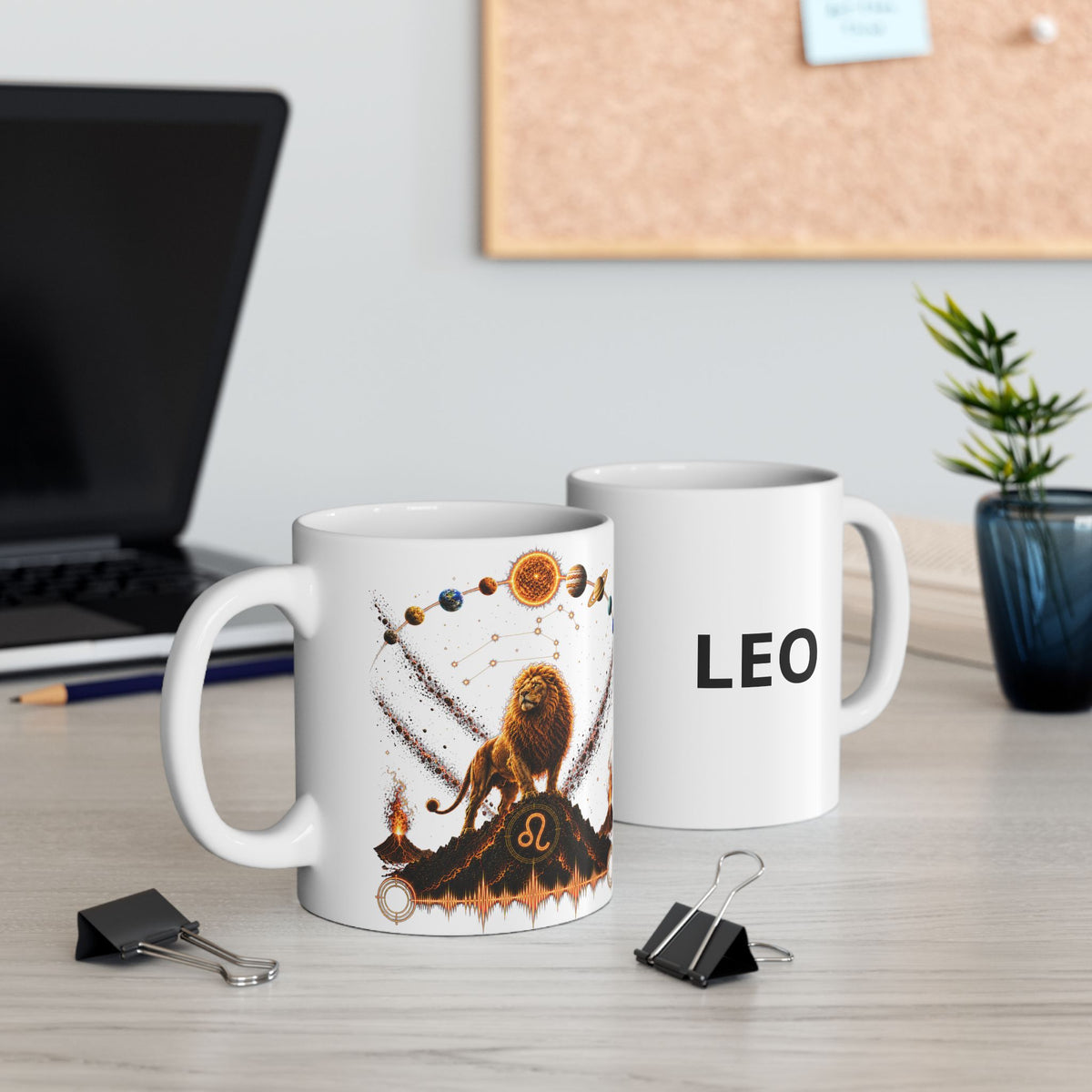LEO Astrology Ceramic Mug — Zodiac Constellation Coffee Cup (11oz & 15oz)