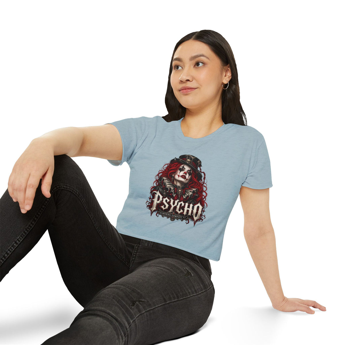 Psycho Female Clown Women's Festival Crop Top