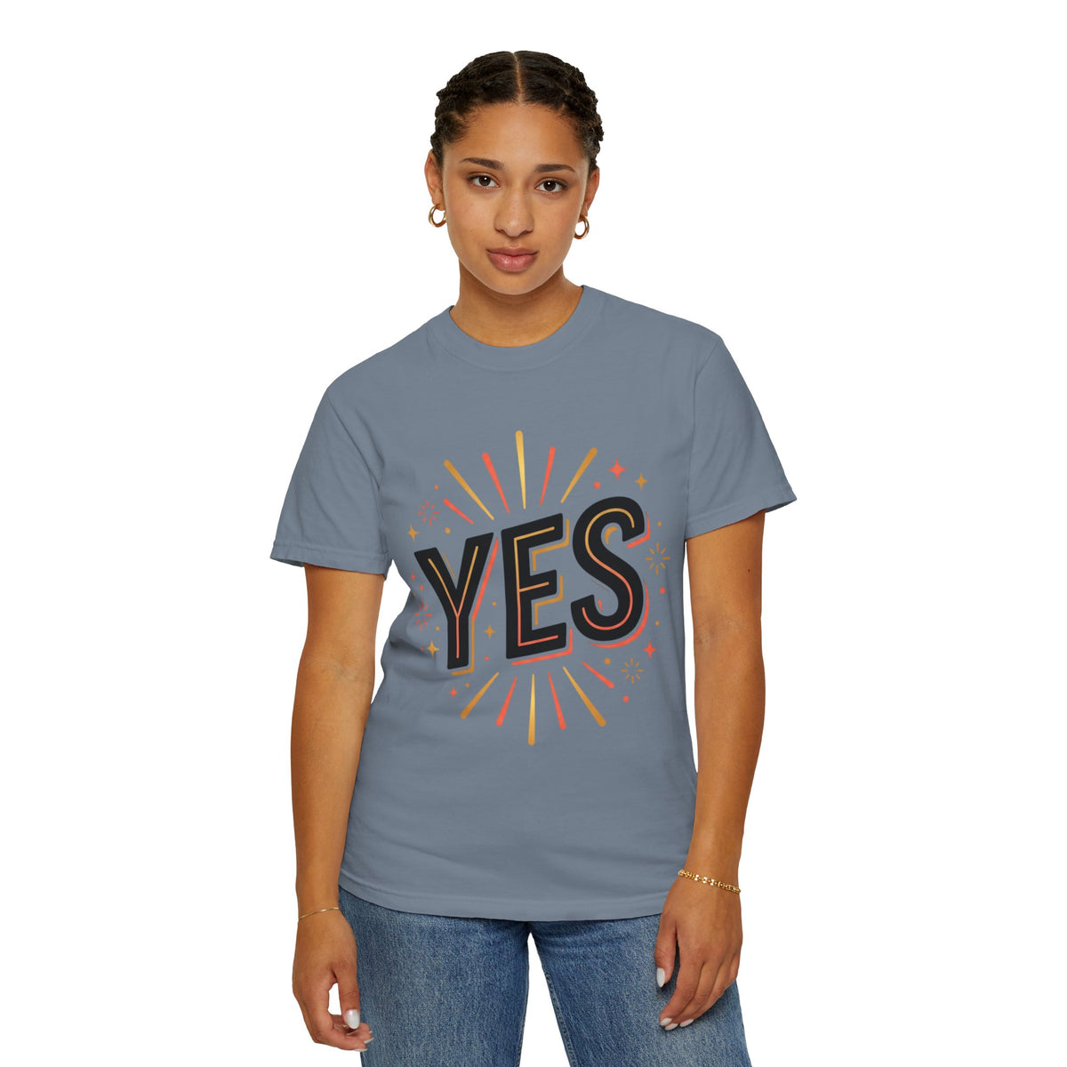 YES Graphic T-Shirt — Bold Retro Celebration Tee