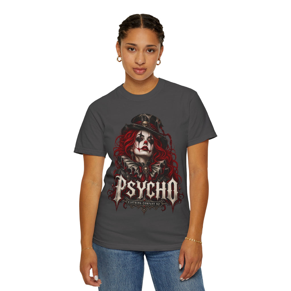 Psycho Female Clown Graphic T-Shirt