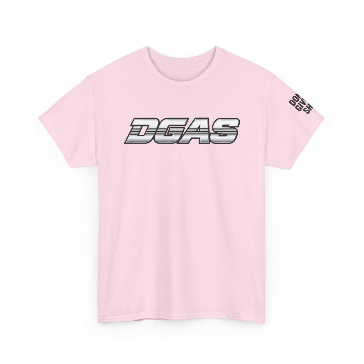 DGAS (Dont Give A Shit) Retro Logo Tee — White Graphic T-Shirt