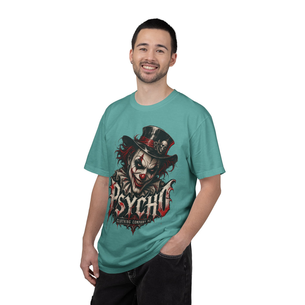 Psycho Clown Male Graphic T-Shirt — Creepy Gothic Horror Tee