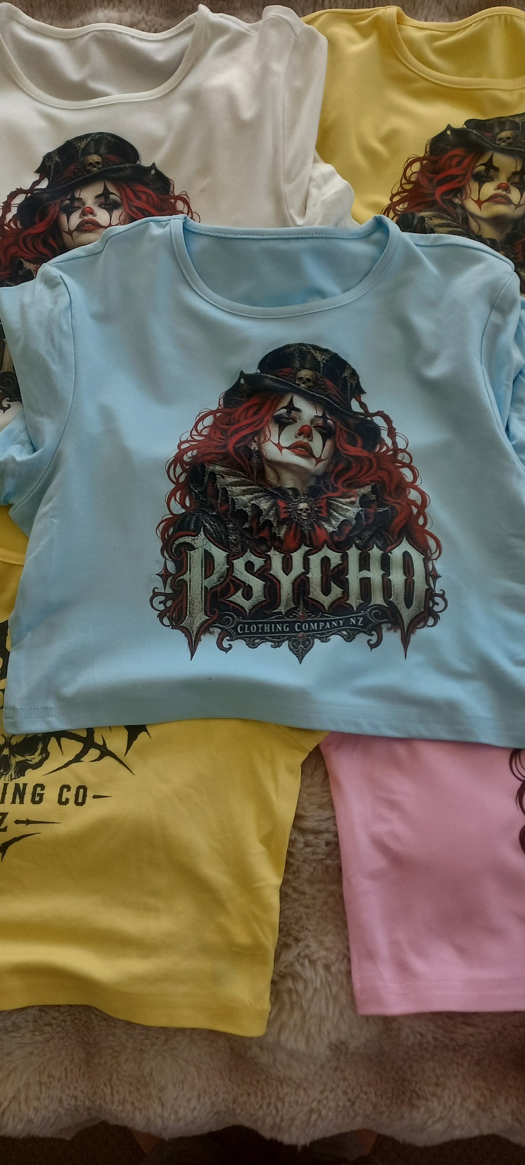 Psycho Female Clown Women's Festival Crop Top