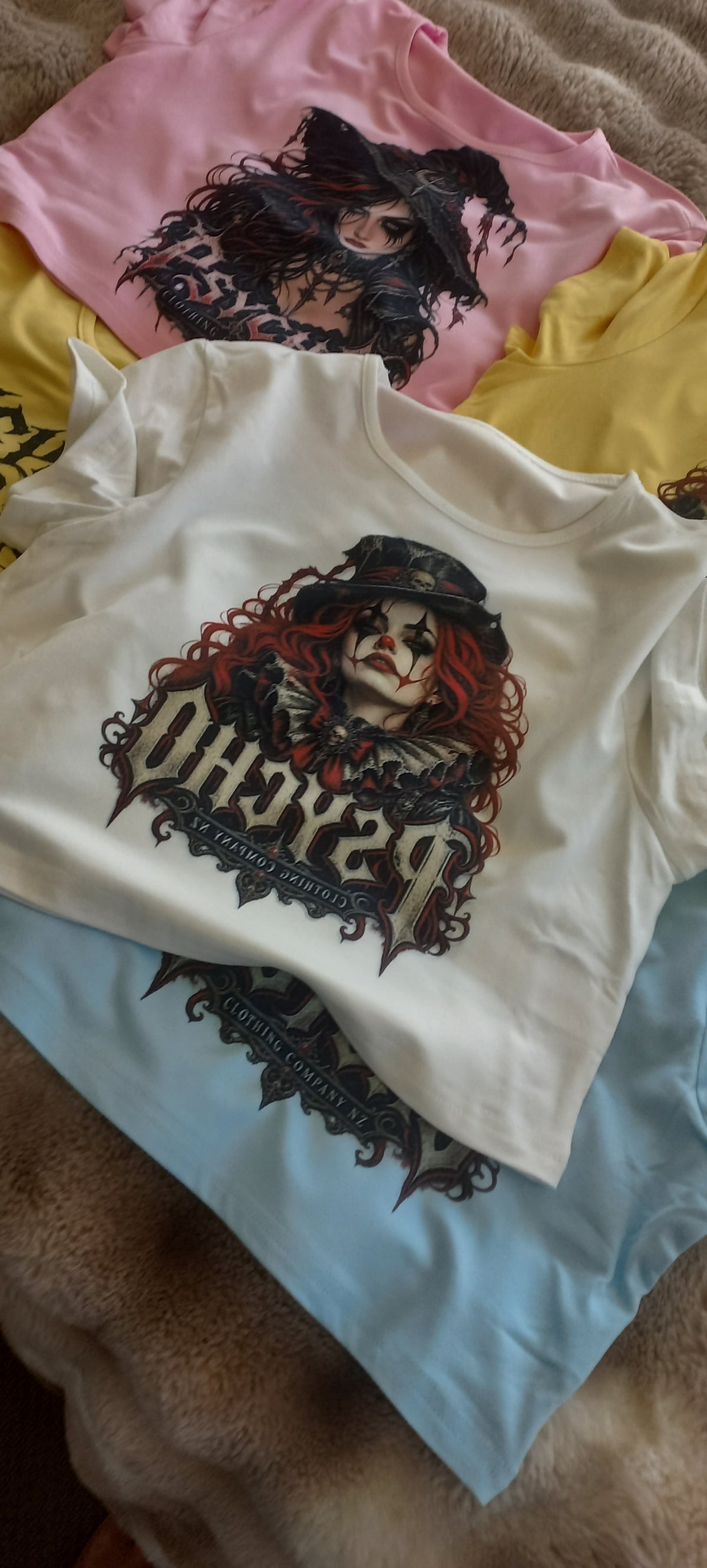 Psycho Female Clown Women's Festival Crop Top