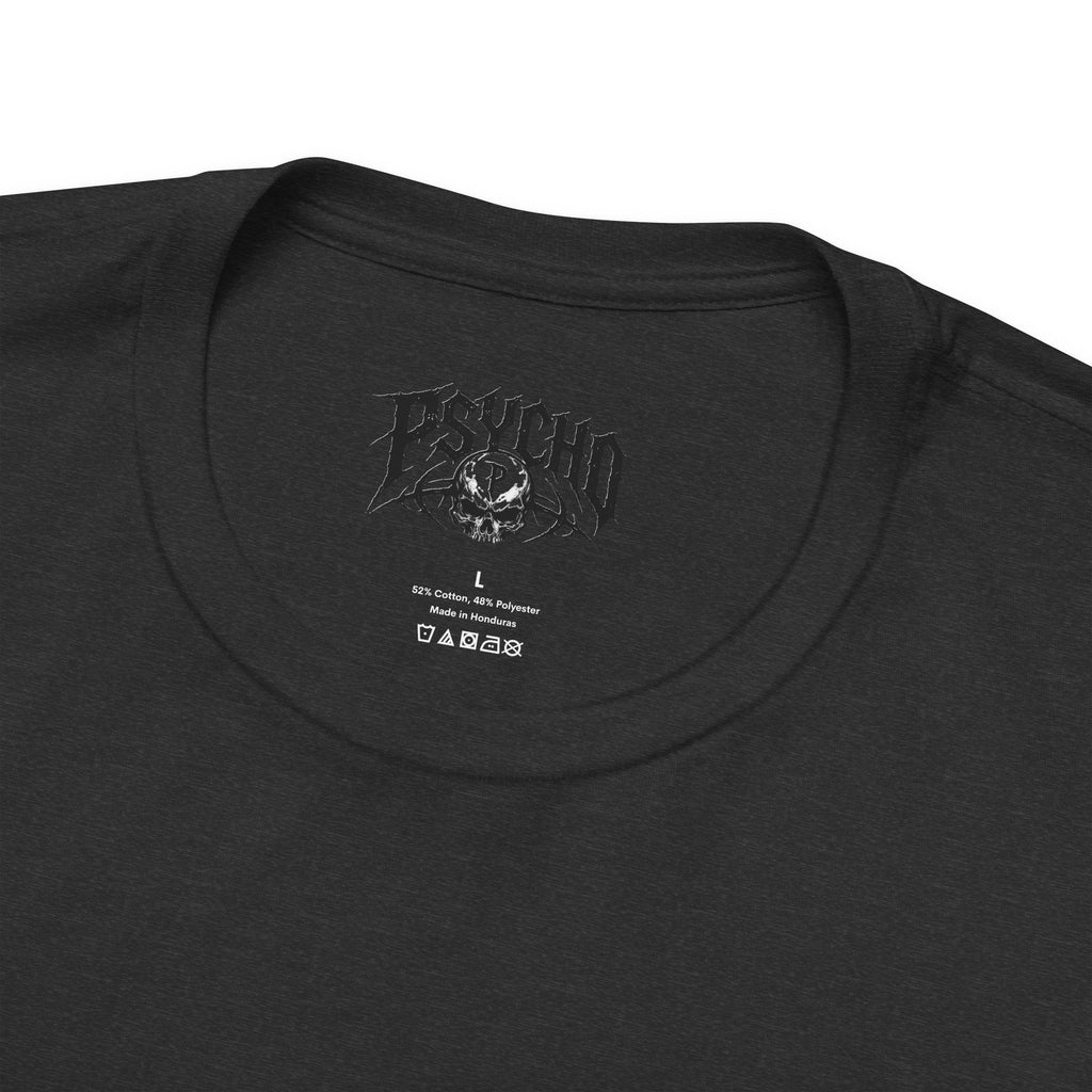 Psycho Clothing Co. Skull Tee — Gothic Rock Band Graphic T-Shirt