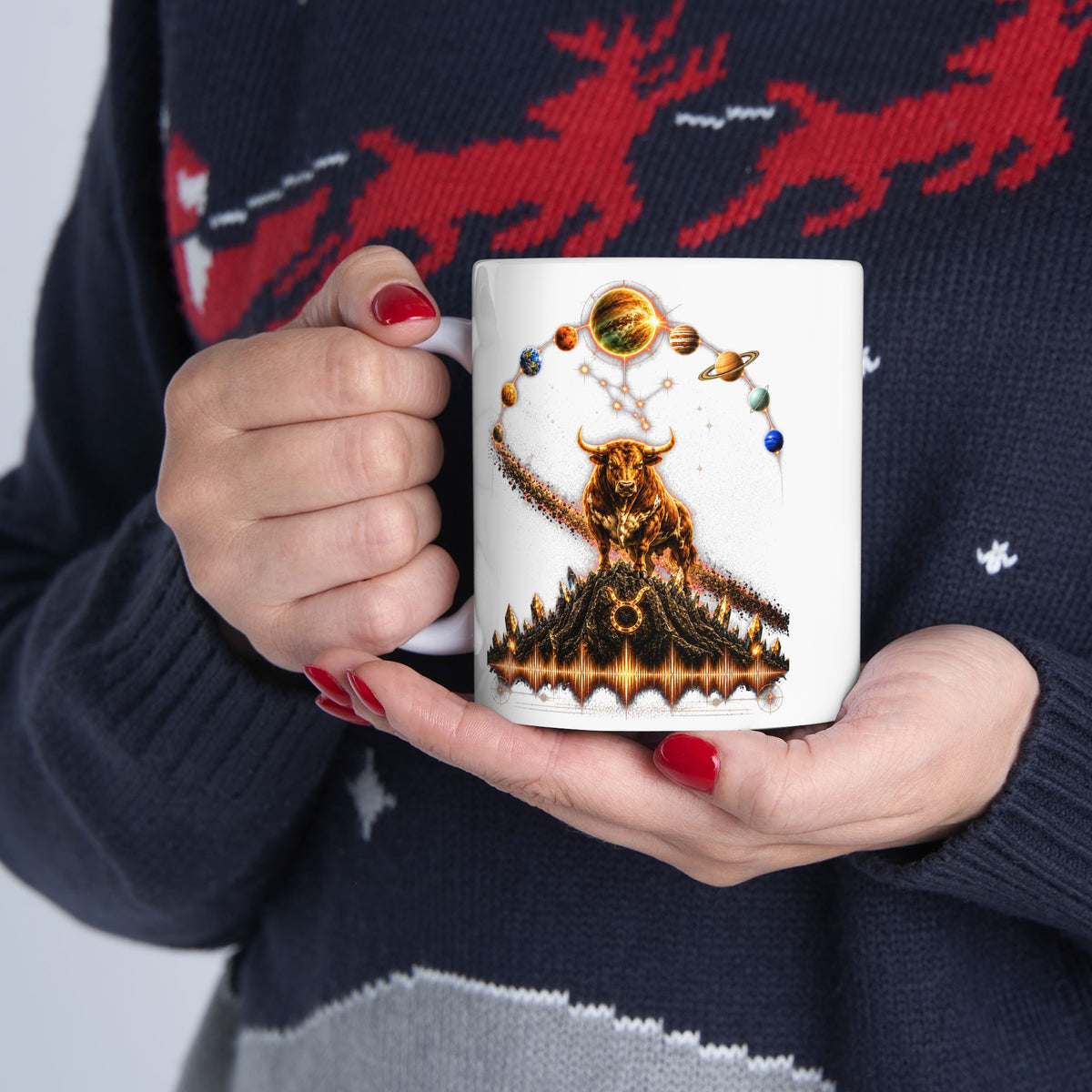 TAURUS Astrology Ceramic Mug — Zodiac Constellation Coffee Cup (11oz & 15oz)