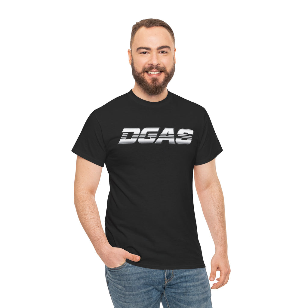 DGAS (Dont Give A Shit) Retro Logo Tee — White Graphic T-Shirt
