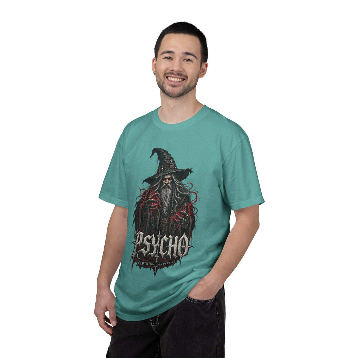 Psycho Wizard T-Shirt — Gothic Wizard Graphic Tee