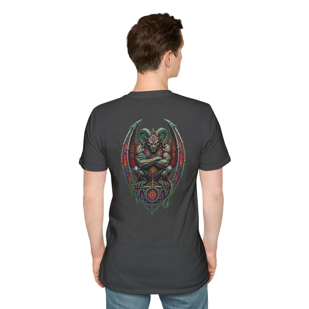 Demon Gargoyle Graphic T-Shirt — Gothic Occult Art Tee