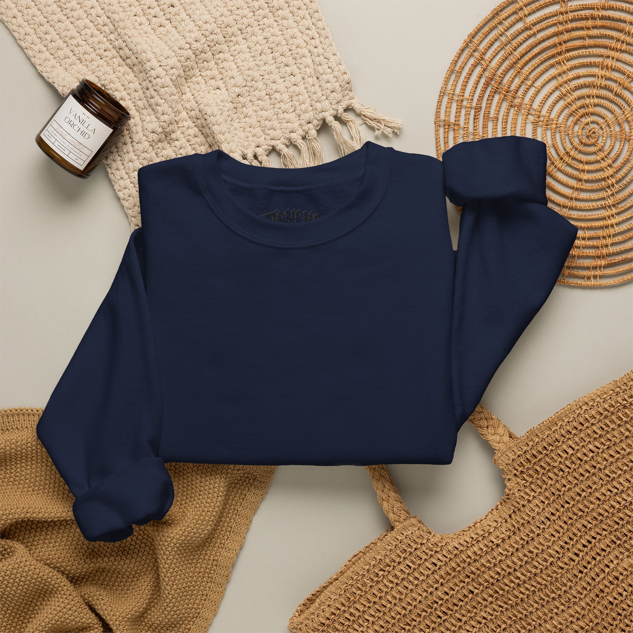 Classic Black Crewneck Sweatshirt
