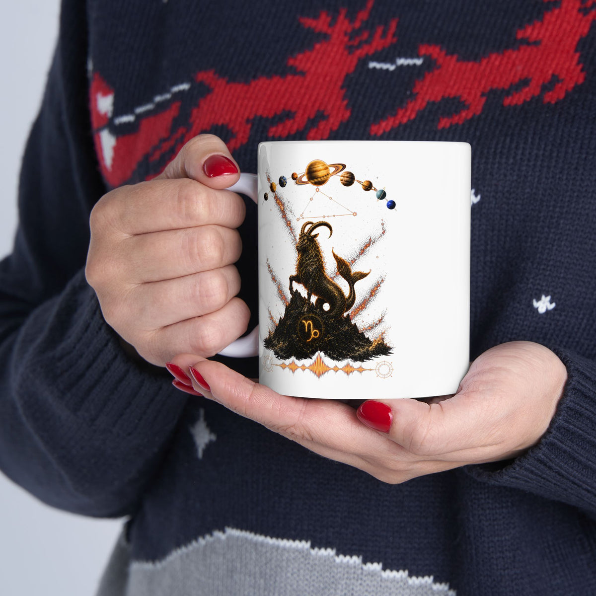 Zodiac Sign CAPRICORN -- Ceramic Mug, (11oz, 15oz)