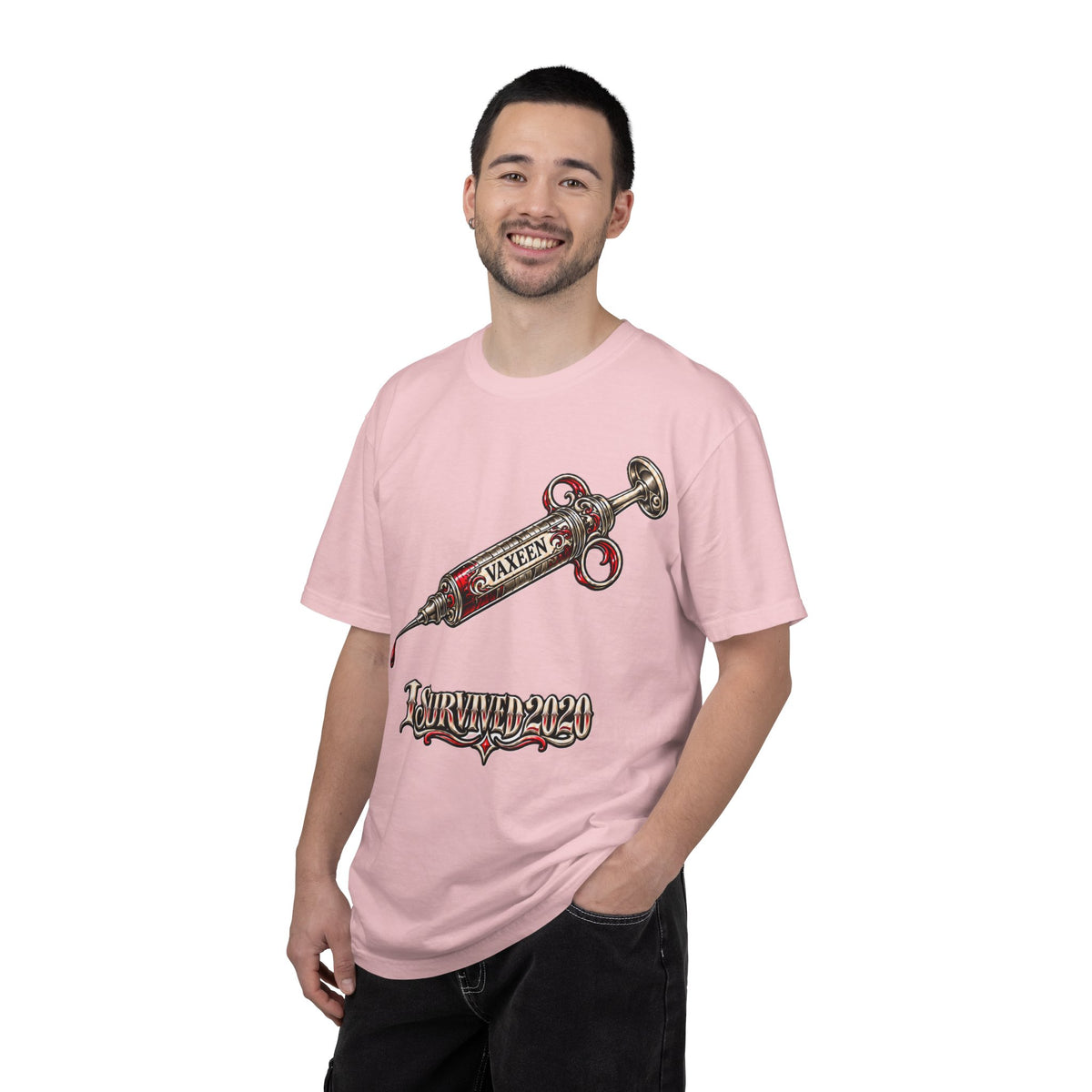 I Survived 2020 T-Shirt — Retro Syringe Graphic Tee