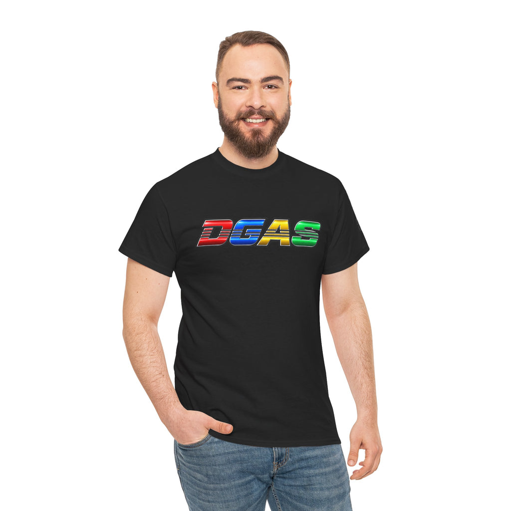 DGAS Dont Give A Shit Retro Rainbow Logo T‑Shirt