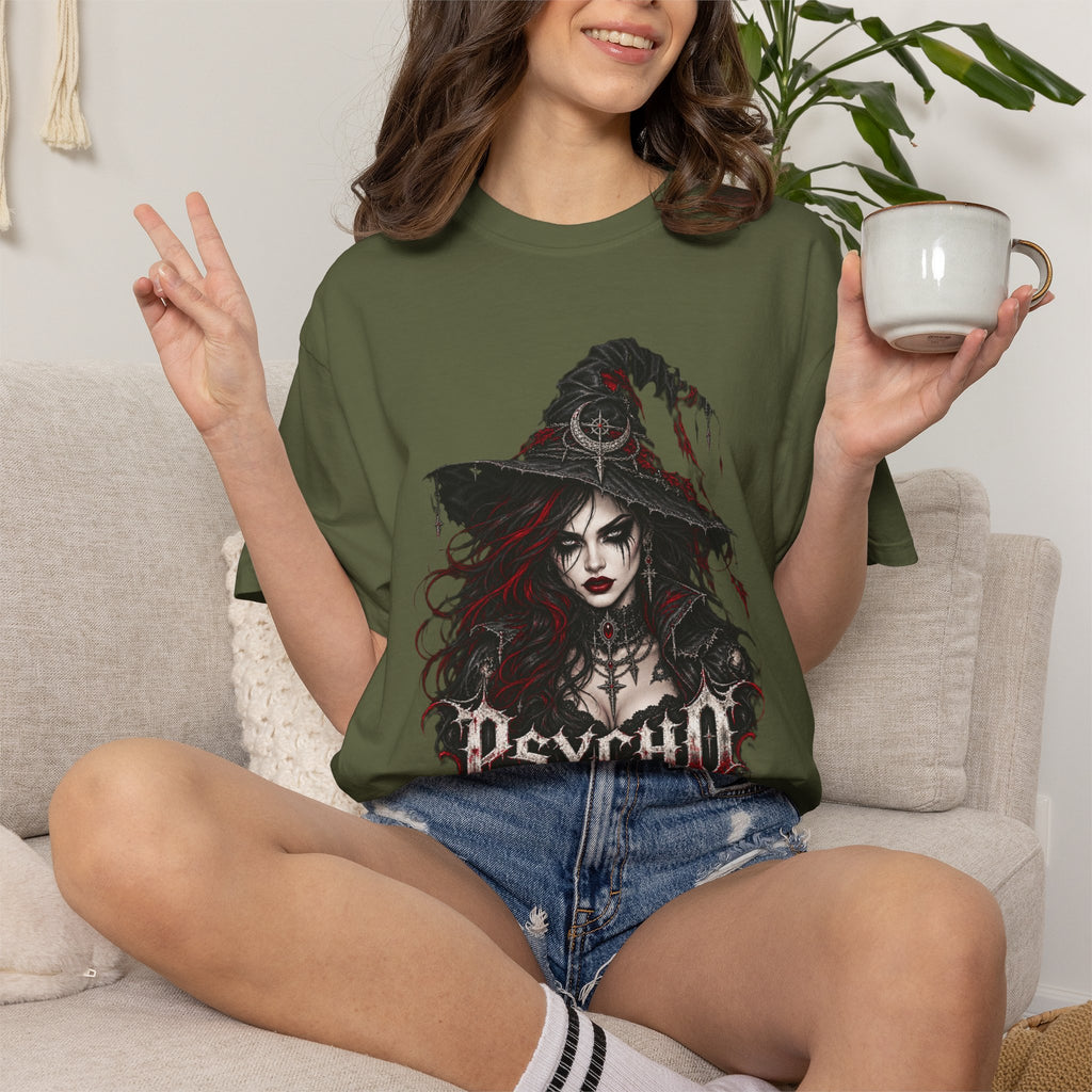 Psycho Witch Gothic Graphic T-Shirt