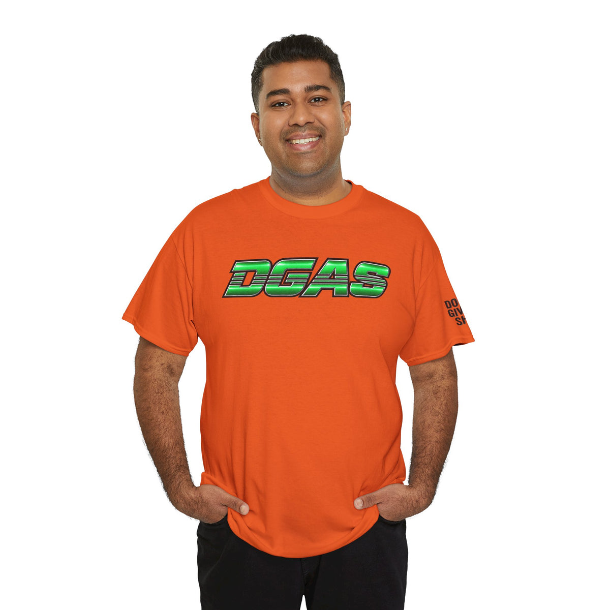 DGAS (Dont Give A Shit) Green Retro Logo Tee — Streetwear Graphic T-Shirt