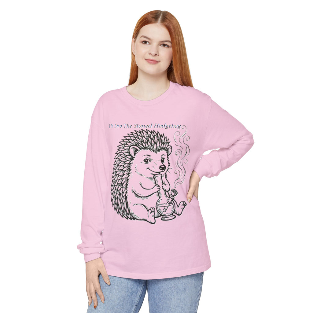 Hi I'm Hi-Dro The Stoned Hedgehog Long Sleeve T-Shirt