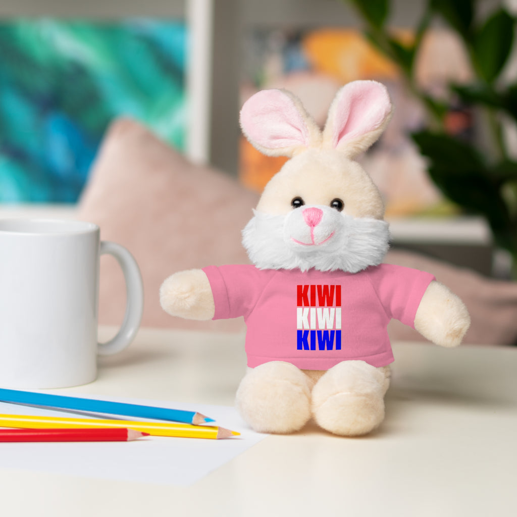 Kiwi Stripe Teddy Bear with Graphic Tee