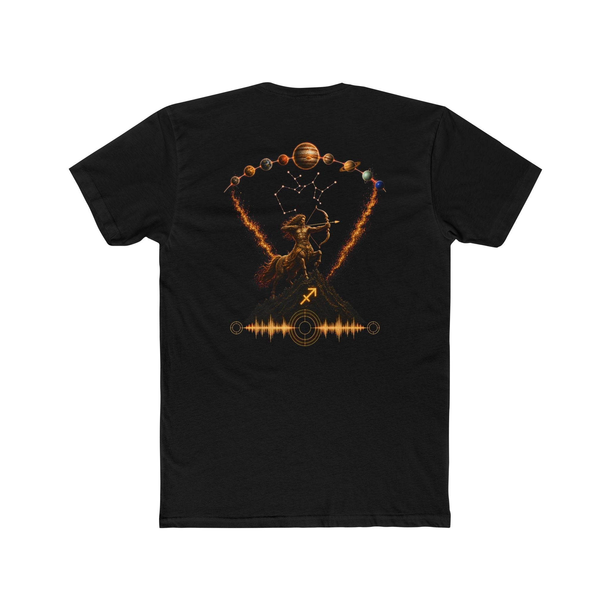 Sagittarius Zodiac T‑Shirt — Archer Constellation Solar Design