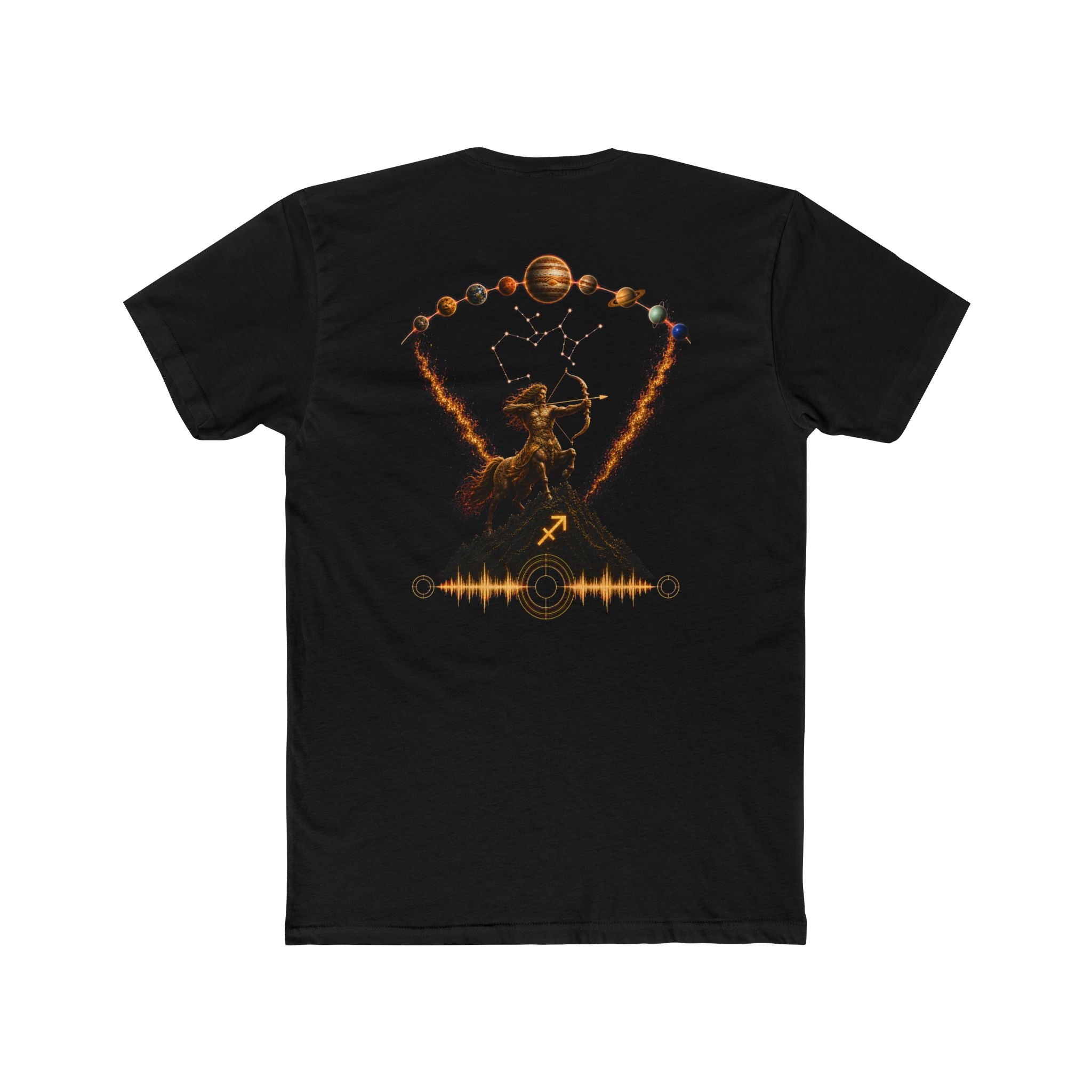 Sagittarius Zodiac T‑Shirt — Archer Constellation Solar Design