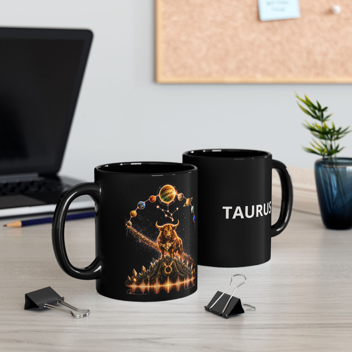 Taurus Zodiac Black Mug – Astrology Constellation Coffee Cup (11oz & 15oz)