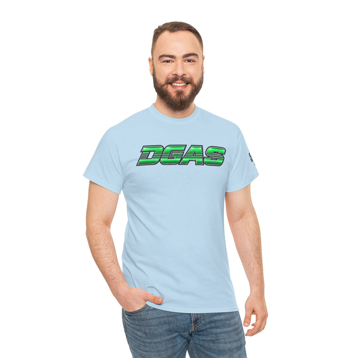 DGAS (Dont Give A Shit) Green Retro Logo Tee — Streetwear Graphic T-Shirt