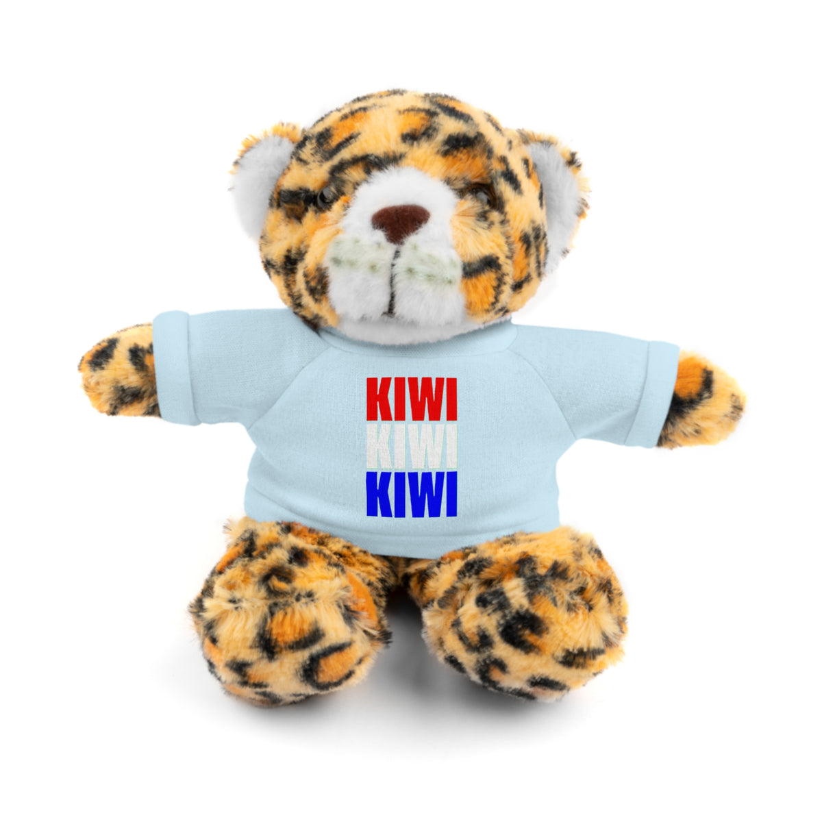 Kiwi Stripe Teddy Bear with Graphic Tee
