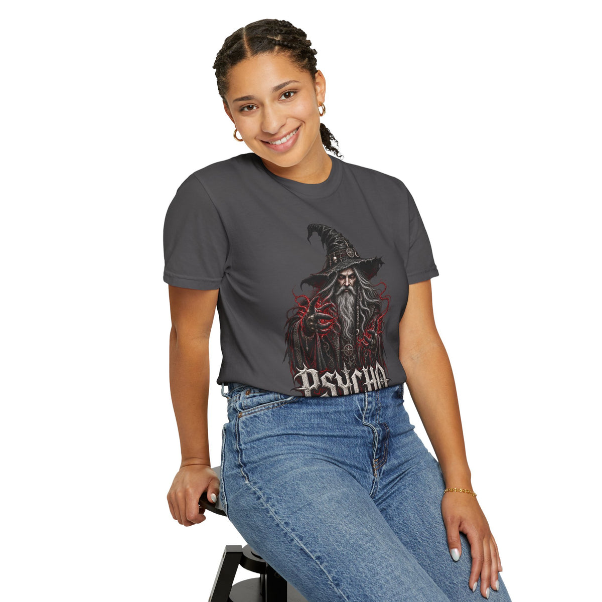 Psycho Wizard T-Shirt — Gothic Wizard Graphic Tee