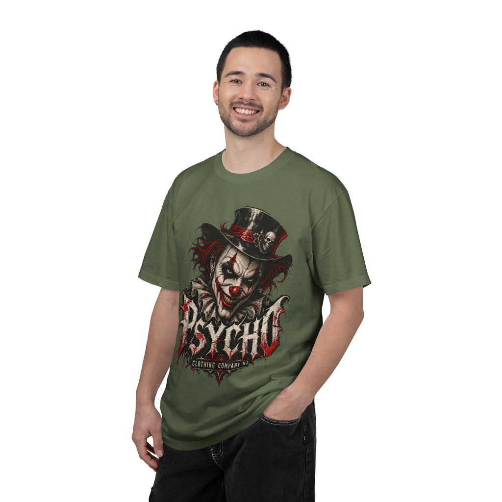Psycho Clown Male Graphic T-Shirt — Creepy Gothic Horror Tee