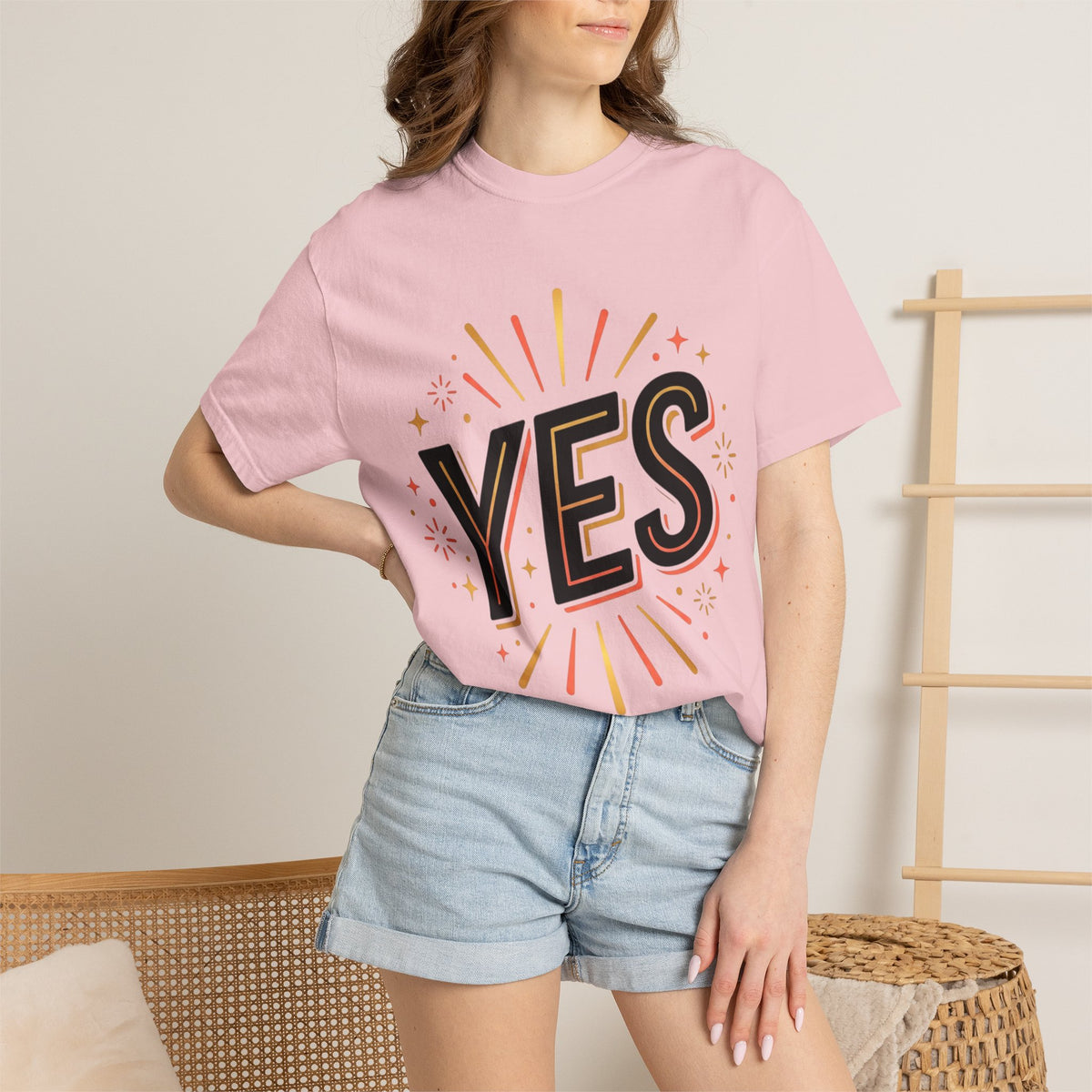 YES Graphic T-Shirt — Bold Retro Celebration Tee