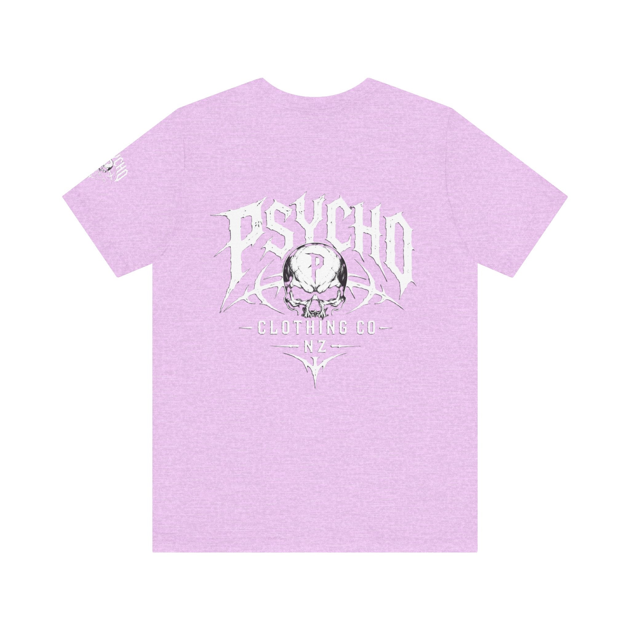 Psycho Clothing Co. Graphic Tee — Gothic Skull Logo T‑Shirt