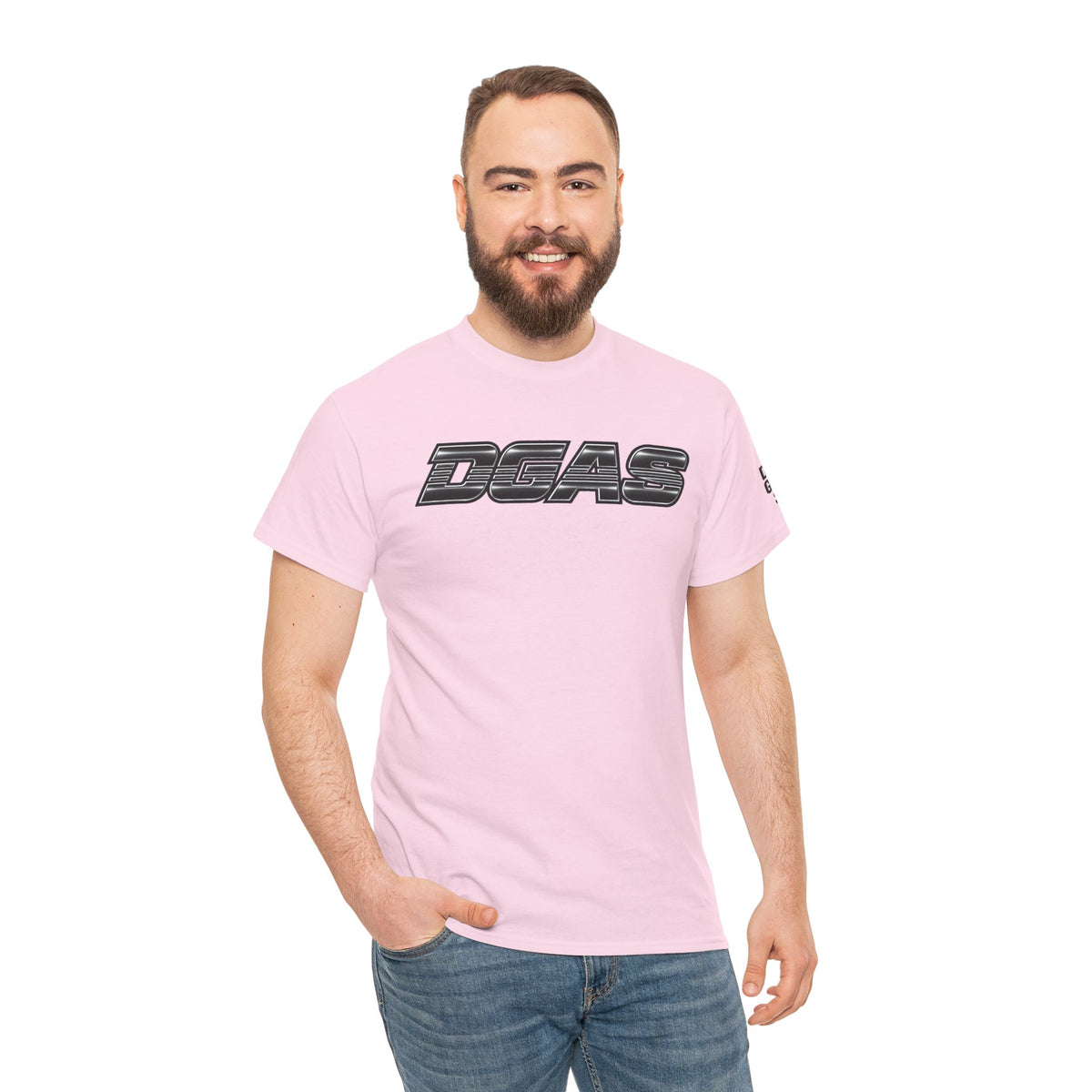 DGAS (Dont Give A Shit) Retro Logo Tee — White Graphic Short Sleeve Shirt