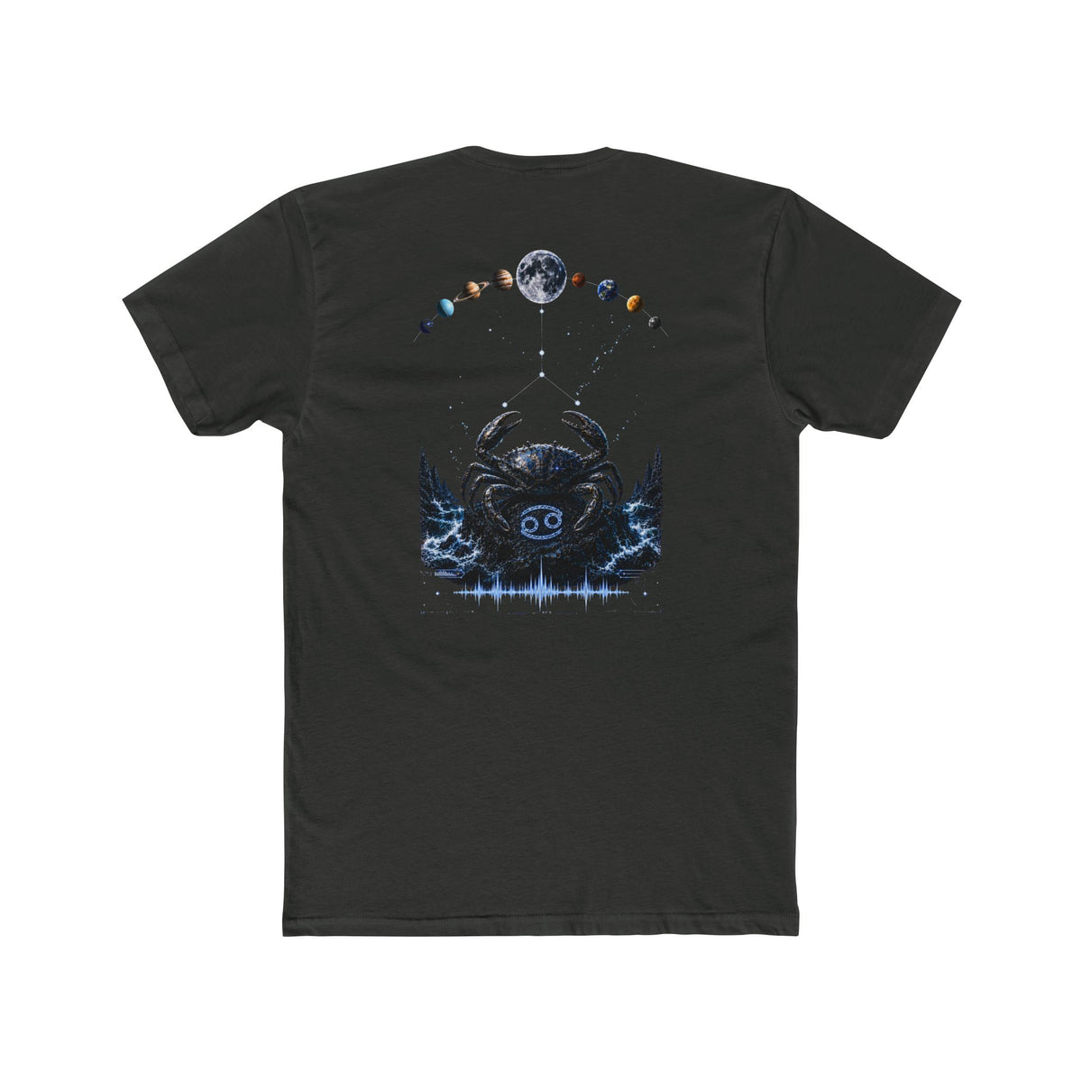 Cancer Zodiac Tee — Crab Constellation Moon Phases T‑Shirt
