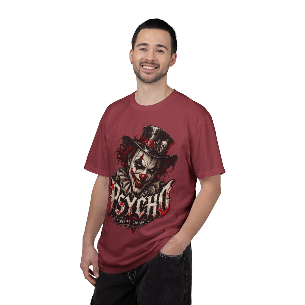 Psycho Clown Male Graphic T-Shirt — Creepy Gothic Horror Tee