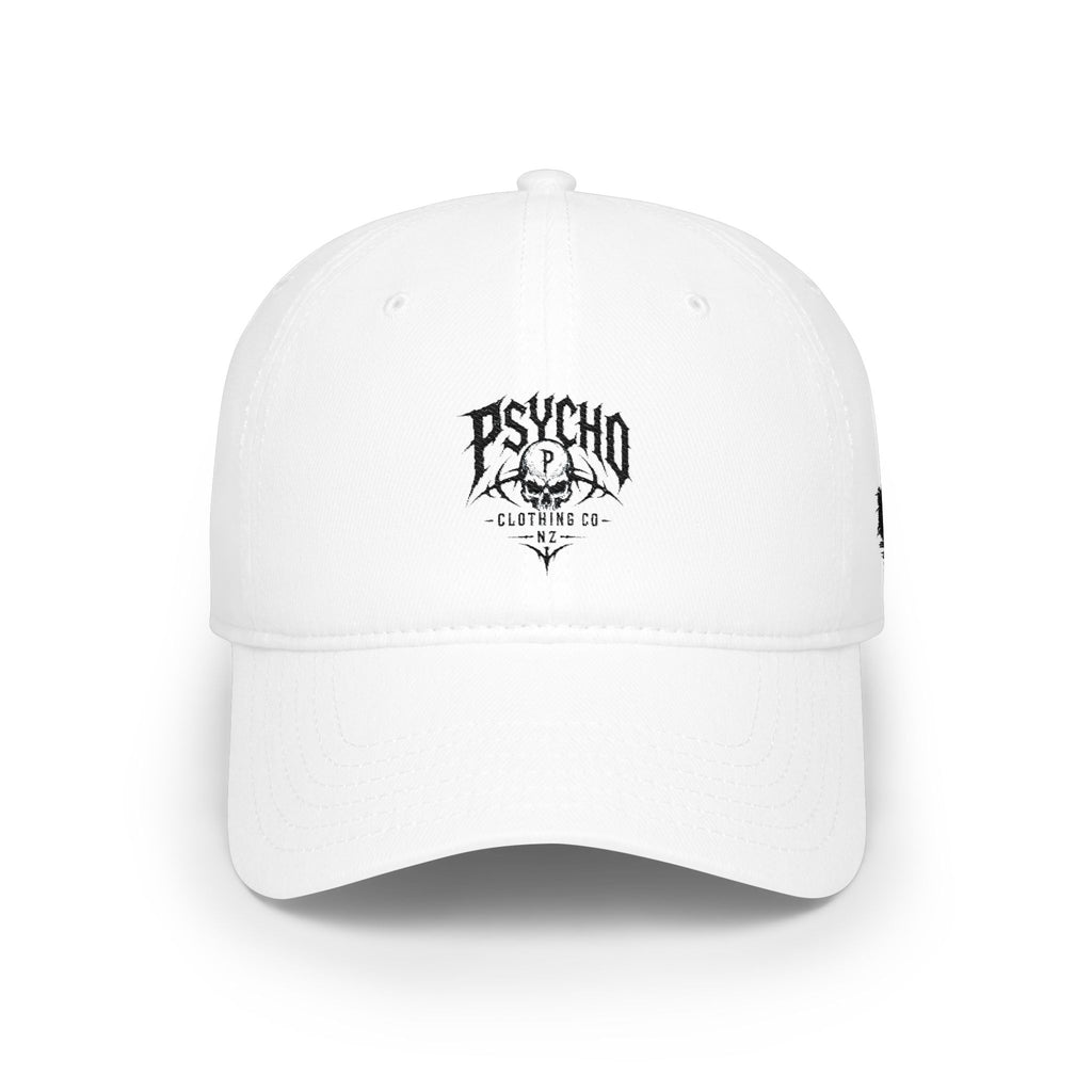 Baseball Cap — Psycho" Skull Graphic Hat