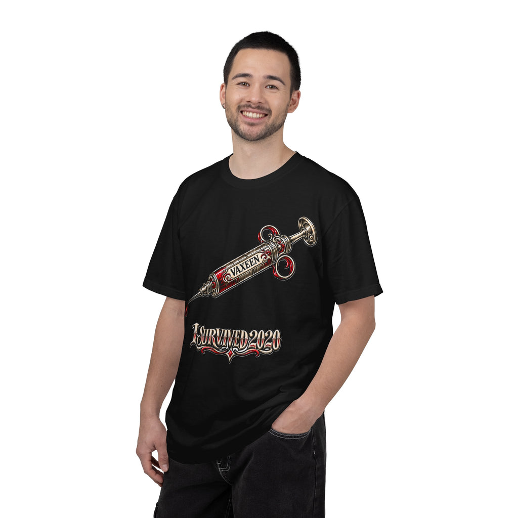 I Survived 2020 T-Shirt — Retro Syringe Graphic Tee