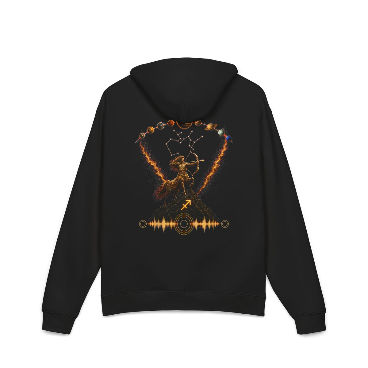 Sagittarius Cosmic Constellation Soundwave Graphic
