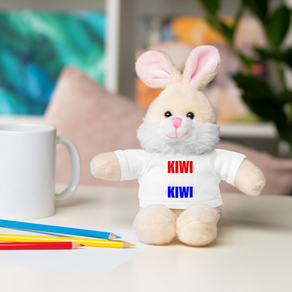 Kiwi Stripe Teddy Bear with Graphic Tee