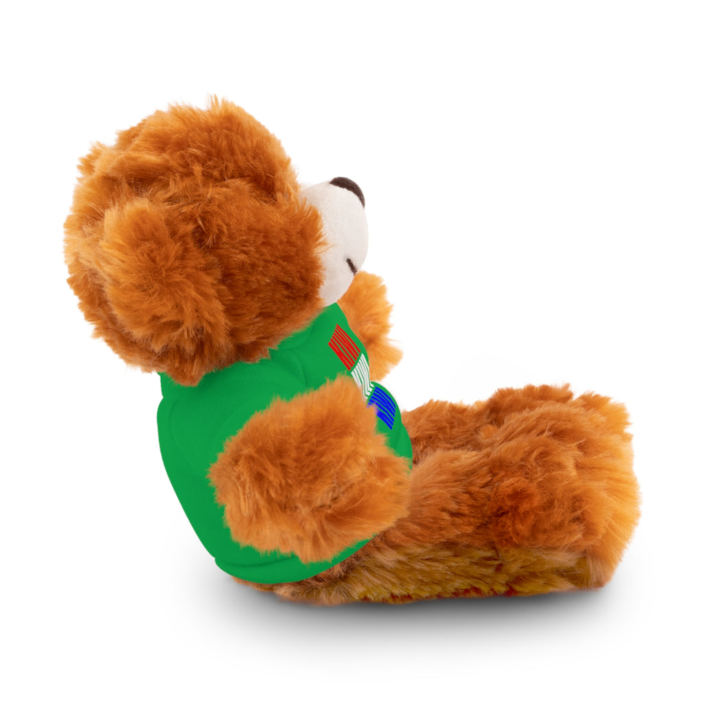 Kiwi Stripe Teddy Bear with Graphic Tee