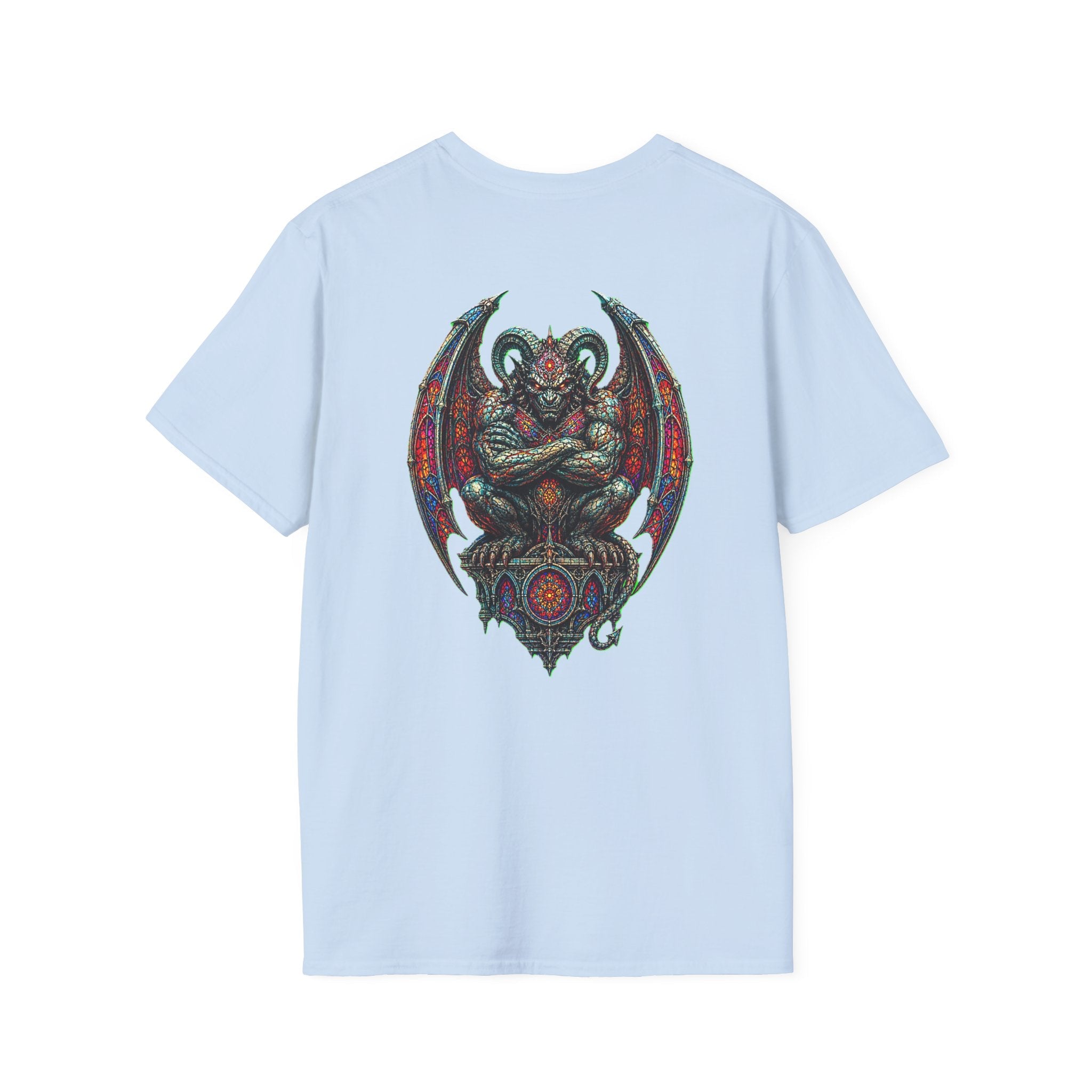 Demon Gargoyle Graphic T-Shirt — Gothic Occult Art Tee