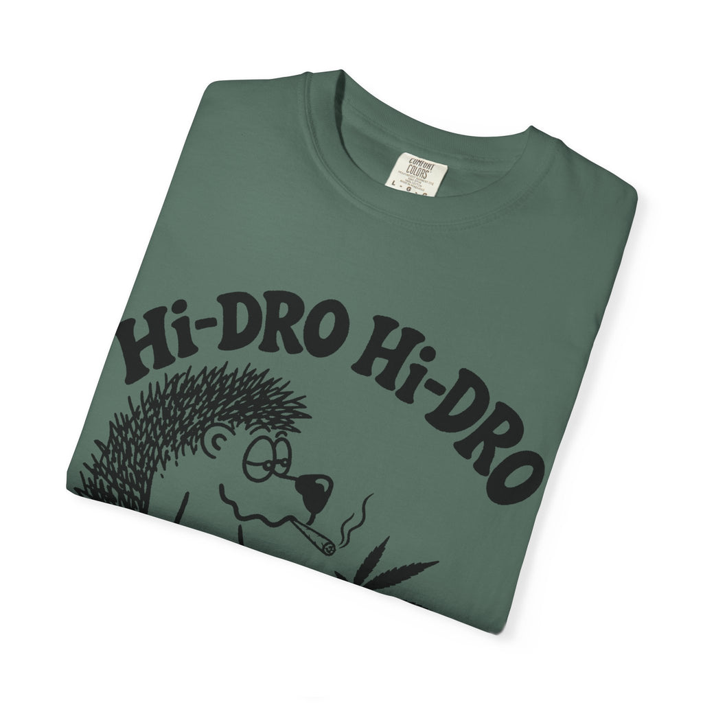 Hi-Dro The Stoned Hedgehog T-Shirt — Cute Retro Cannabis Graphic Tee