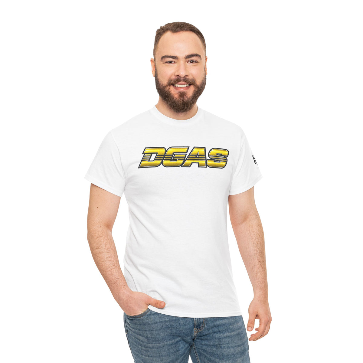 DGAS (Dont Give A Shit) Graphic Tee — Bold Retro Racing Logo T‑Shirt