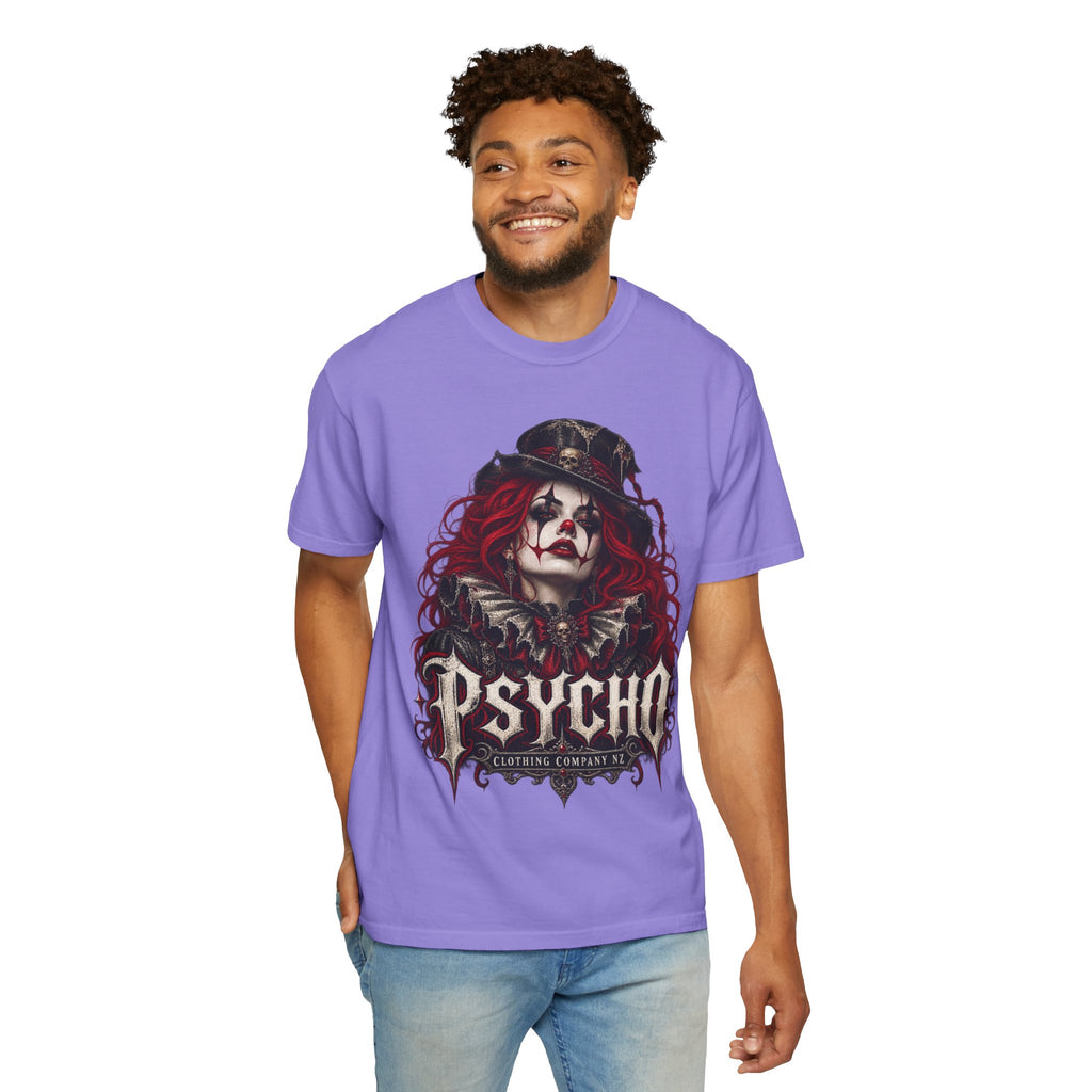 Psycho Female Clown Graphic T-Shirt