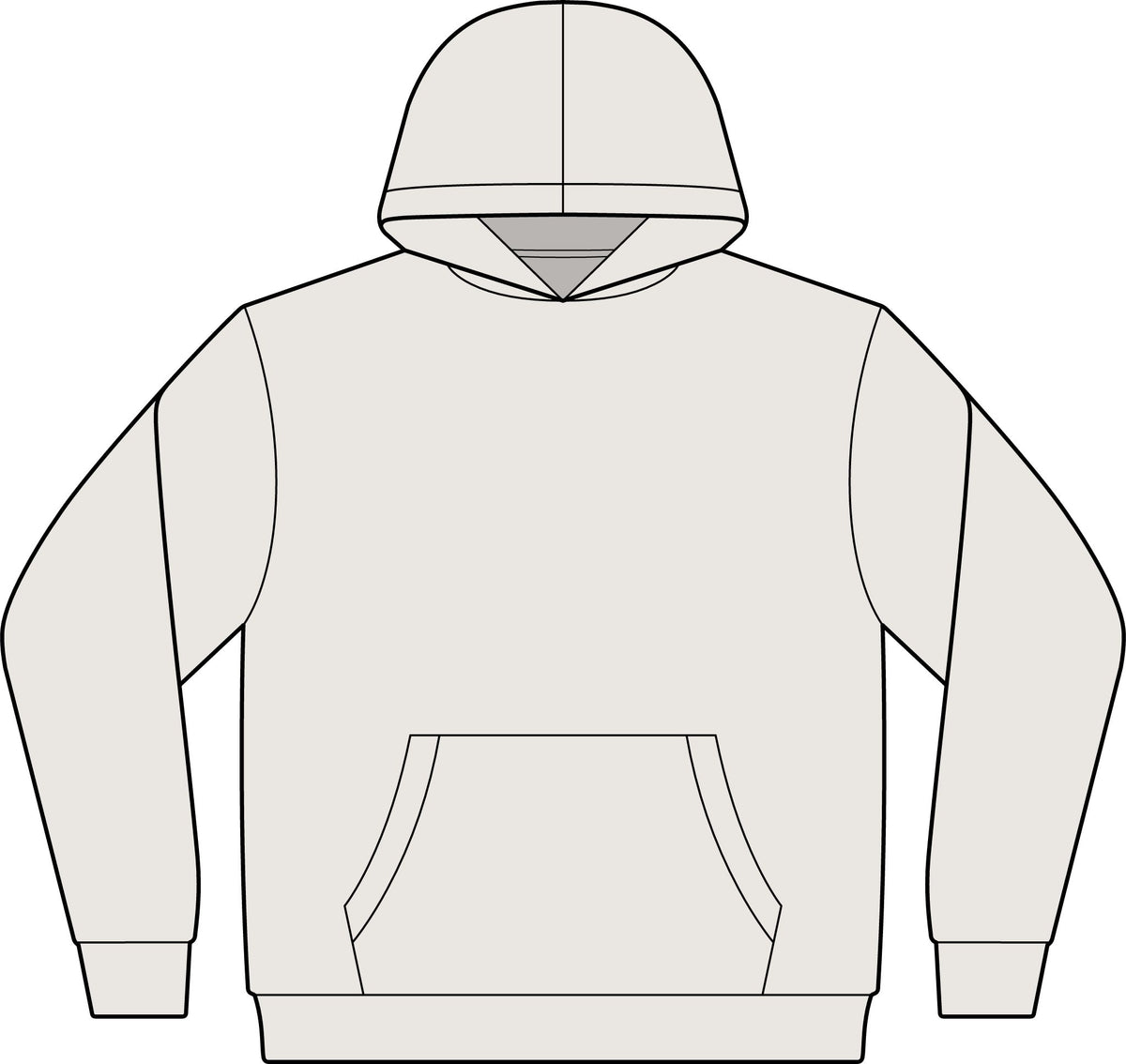 Women's Relaxed Faded Hoodie — Minimal 'Psycho' Chest Logo