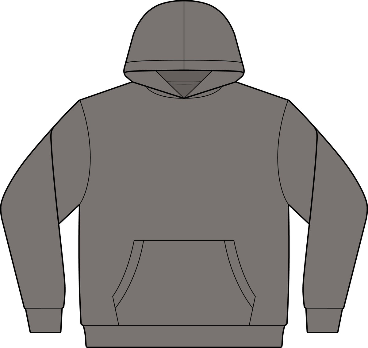 Women's Relaxed Faded Hoodie — Minimal 'Psycho' Chest Logo