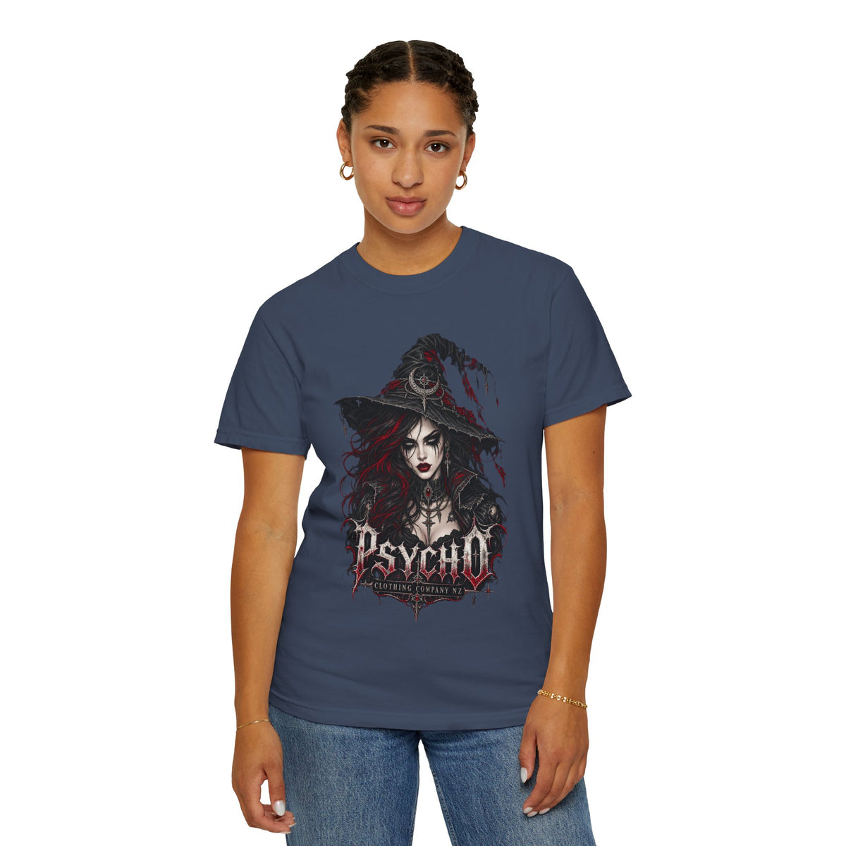 Psycho Witch Gothic Graphic T-Shirt