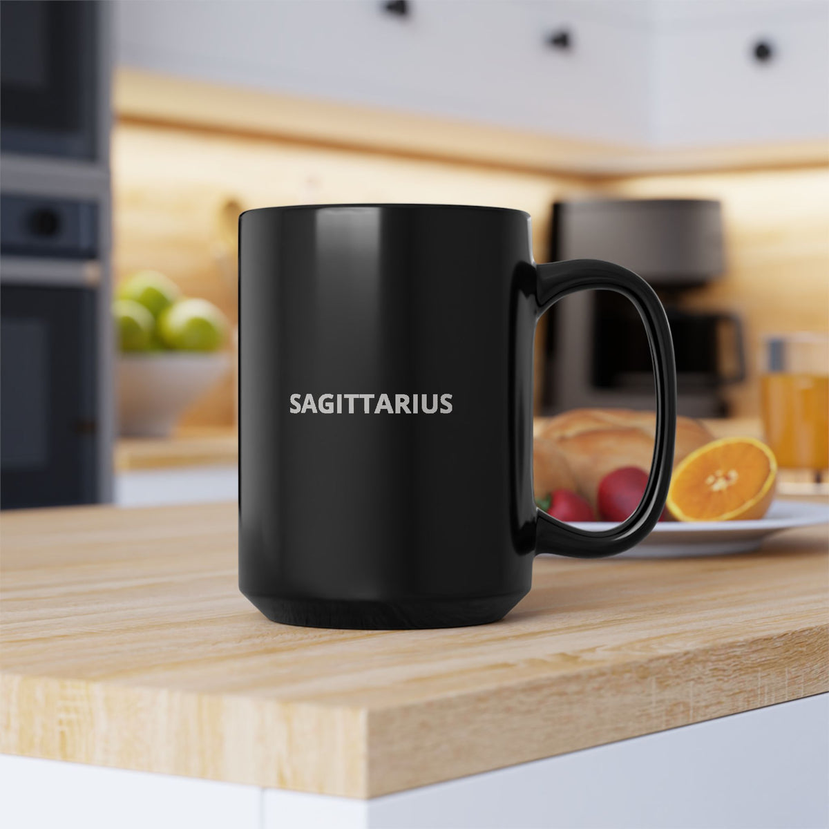 SAGITTARIUS Constellation Black Mug — Zodiac Coffee Cup (11oz, 15oz)