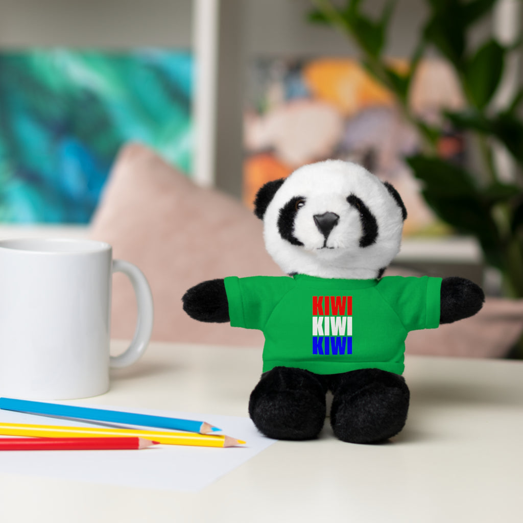 Kiwi Stripe Teddy Bear with Graphic Tee