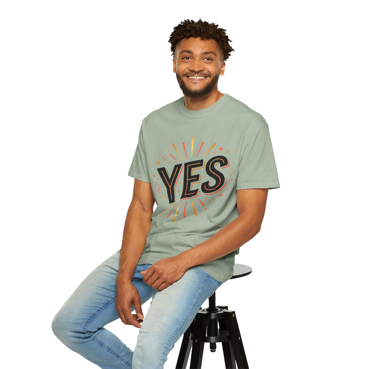 YES Graphic T-Shirt — Bold Retro Celebration Tee